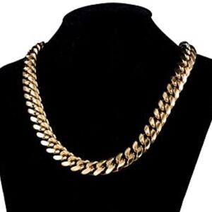 NEW Cuban Chain Link 14k Gold Necklace